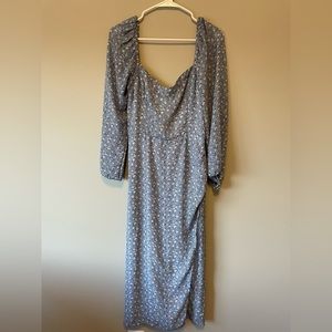 Abercrombie and Fitch Midi Dress, Blue Floral